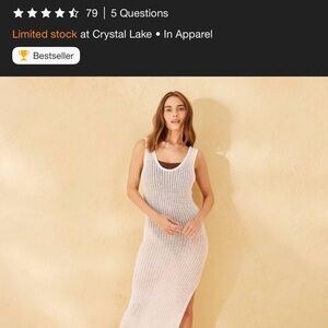 Shade & Shore White Knit Dress